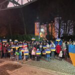 Demonstrace na podporu Ukrajiny