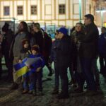 Demonstrace na podporu Ukrajiny
