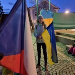 Demonstrace na podporu Ukrajiny