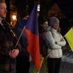 Demonstrace na podporu Ukrajiny