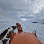 Prorážení cesty na Luční boudu