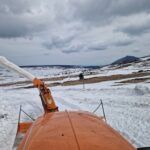 Prorážení cesty na Luční boudu