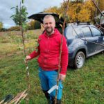 Sázení ovocných stromů na Ovčáku