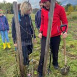 Sázení ovocných stromů na Ovčáku