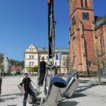 Vodní elektrárna před vrchlabským kostelem