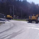 Uzavírka silnice v Hořejším Vrchlabí