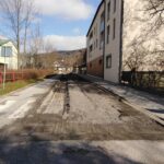 Uzavírka silnice v Hořejším Vrchlabí