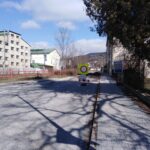 Uzavírka silnice v Hořejším Vrchlabí