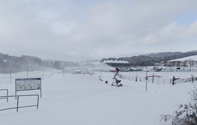 Zasněžování areálu Vejsplachy