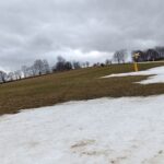 Tání sněhu na Kněžickém vrchu