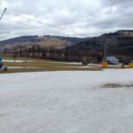 Tání sněhu na Kněžickém vrchu