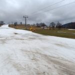 Tání sněhu na Kněžickém vrchu