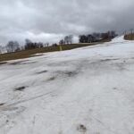 Tání sněhu na Kněžickém vrchu