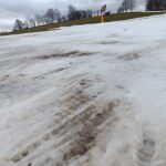 Tání sněhu na Kněžickém vrchu