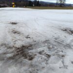 Tání sněhu na Kněžickém vrchu