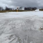 Tání sněhu na Kněžickém vrchu