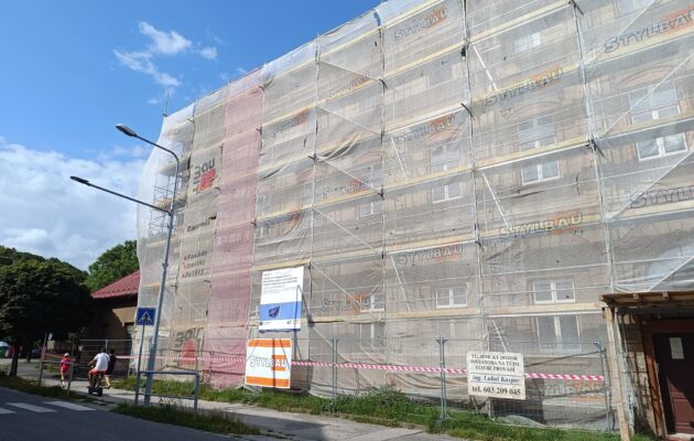 FOTO: Budova Bílé vločky prochází rozsáhlou rekonstrukcí