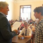 Slavnostní předávání vysvědčení žákům 9. tříd ze ZŠ Školní