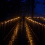 Osvětlená Stezka korunami stromů