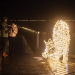 Osvětlená Stezka korunami stromů