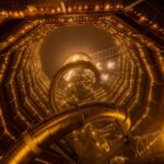 Osvětlená Stezka korunami stromů