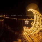 Osvětlená Stezka korunami stromů