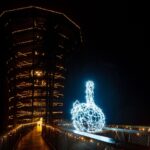 Osvětlená Stezka korunami stromů