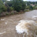 Hladina Labe ve Vrchlabí klesá