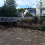 Hladina Labe ve Vrchlabí klesá