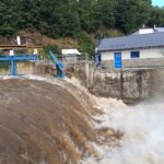 Hladina Labe ve Vrchlabí klesá