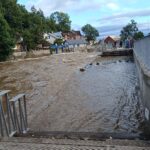 Hladina Labe ve Vrchlabí klesá