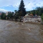 Hladina Labe ve Vrchlabí klesá