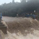 Velká voda na Nábřeží Marie Kubátové