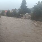 Velká voda na Nábřeží Marie Kubátové