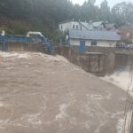 Velká voda na Nábřeží Marie Kubátové