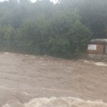 Velká voda na Nábřeží Marie Kubátové