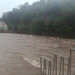 Velká voda na Nábřeží Marie Kubátové