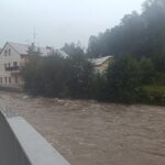 Velká voda na Nábřeží Marie Kubátové