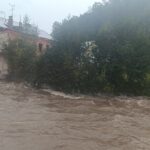 Velká voda na Nábřeží Marie Kubátové