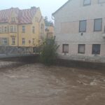 Velká voda na Nábřeží Marie Kubátové