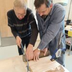 Otevírání časové schránky z věže klášterního kostela