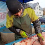 Prodej vánočních kaprů ve Vrchlabí