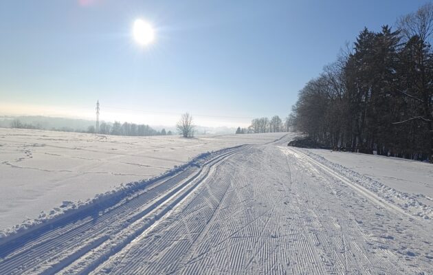 Lyžařská stopa pod Jankovým kopcem