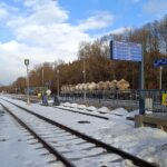 Zrekonstruované vlakové nádraží v Kunčicích nad Labem