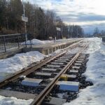 Zrekonstruované vlakové nádraží v Kunčicích nad Labem