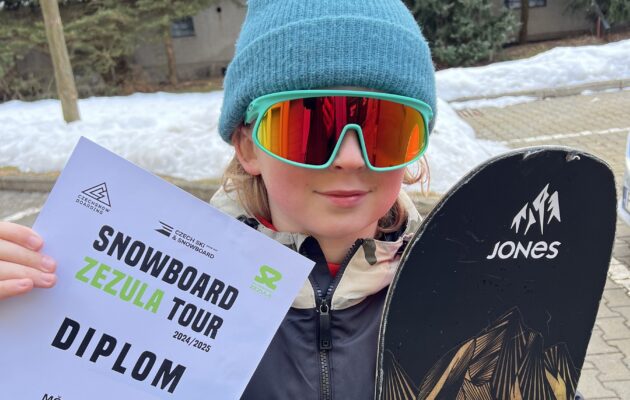 Snowboardový šampion Adam Skrbek