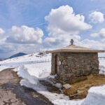 Frézování cesty na Luční boudu