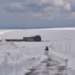Frézování cesty na Luční boudu