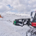 Frézování cesty na Luční boudu